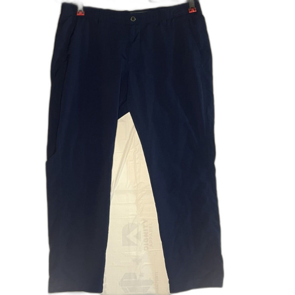 Under Armour Pants Mens 40x30 Blue Golf Match Play Tapered Stretch Chino 1342264 - Picture 1 of 12